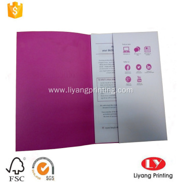 A4 document presentation folder with one pocket